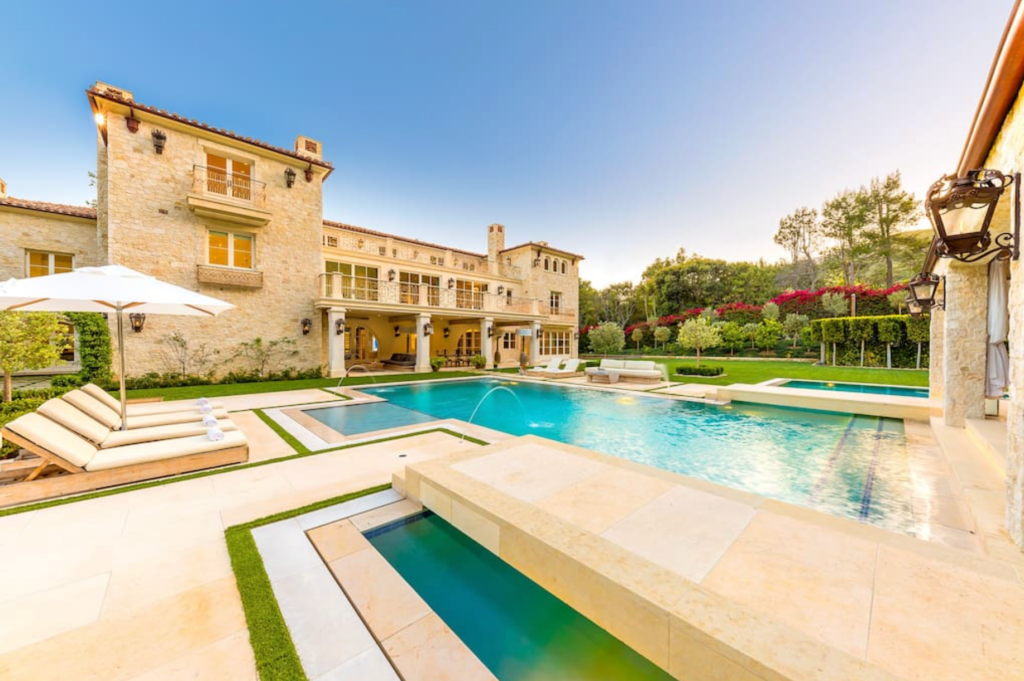 Chateau Serra Malibu Pool View